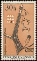 (1966-041) Марка Чехословакия "Томагавк"    Выставка "Индейцы Северной Америки", Прага I Θ