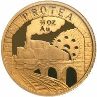 (№1995km193.1) Монета Южная Африка 1995 год 1/10 Protea (Centenal Delagoabay Железных Дорог)