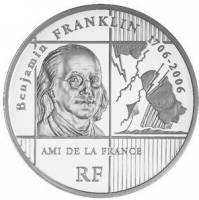 (№2006km1443) Монета Франция 2006 год 20 Euro (Beenjamin Франклин)