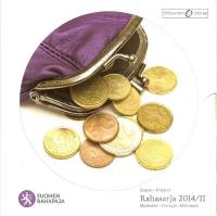 (2014 II, 8 м + жетон) Набор монет Финляндия 2014 год "Монетное обращение"   Буклет