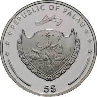 (№2011) Монета Палау 2011 год 5 Dollars (Фольксваген Гольф)