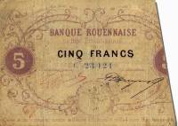 (№1871P-S188) Банкнота Франция 1871 год "5 Francs"