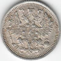 (1910, СПБ ЭБ) Монета Россия-Финдяндия 1910 год 5 копеек  Орел C, Ag500, 0.9г, Гурт рубчатый Серебро