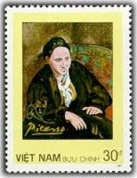 (1987-091) Марка Вьетнам "Гертруда Штайн"    Картины Пикассо III Θ