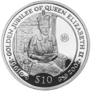 () Монета Британские Виргинские острова 2002 год 10 долларов ""   PROOF