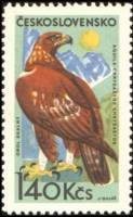 (1965-070) Марка Чехословакия "Беркут"    Горные птицы III O