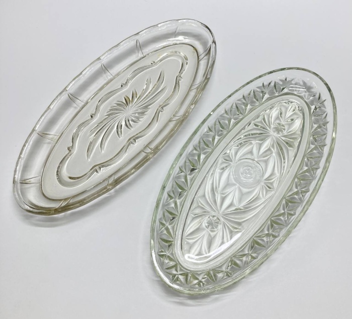 Селёдочницы, стекло, СССР, 2 шт