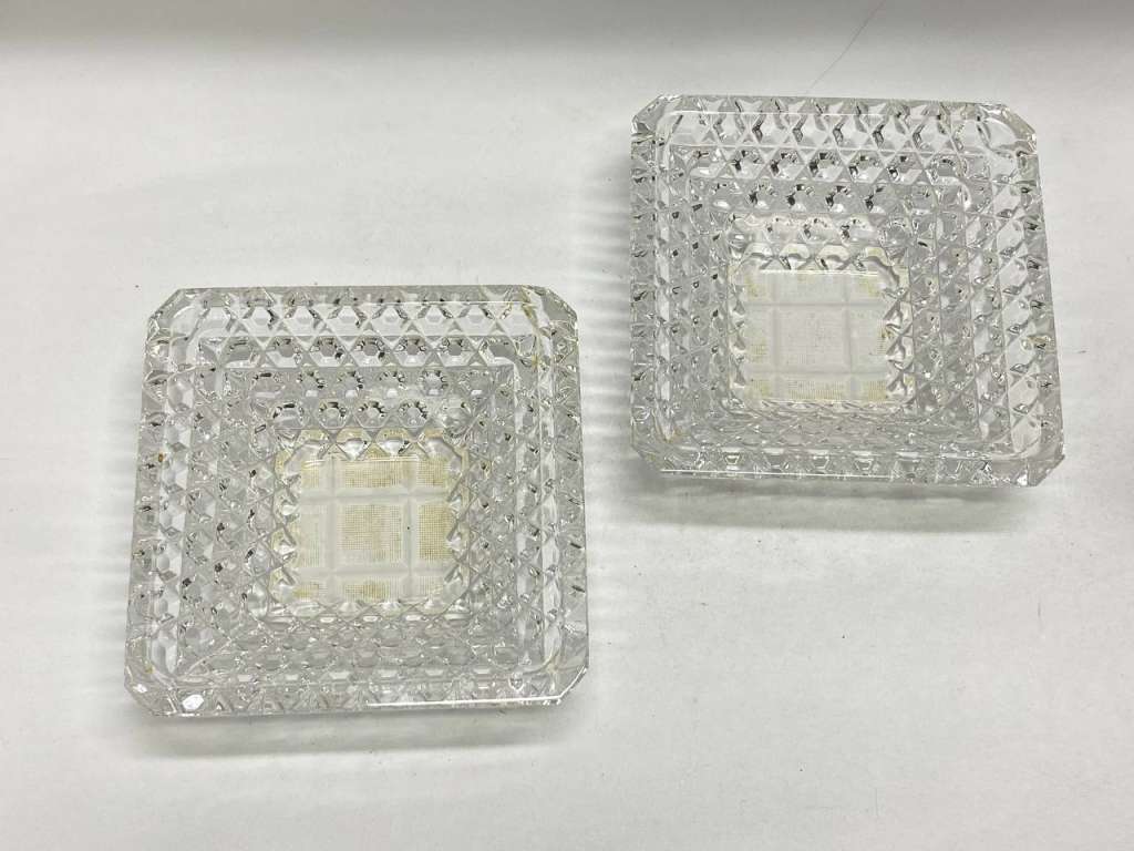 Салатники хрусталь 2 шт (состояние на фото)