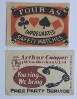 Набор спичечных этикеток "Зарубежные", 2 шт (сост. на фото)