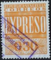 (№1961-1413) Марка Венесуэла 1961 год "Экспресс-Почта", Гашеная