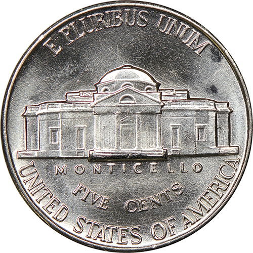 (1950) Монета США 1950 год 5 центов   Томас Джефферсон  XF