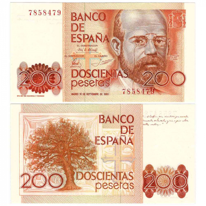 () Банкнота Испания 1980 год   &quot;&quot;   UNC