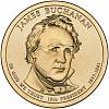 15d Монета США 2010 год 1 доллар Джеймс Бьюкенен 2010 год Латунь  UNC