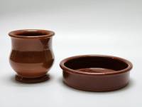 Пиала салатник миска и горшочек - чашка Helados Alacant керамика (2 предмета)