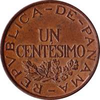  Монета Панама 1935 год 1     Бронза  UNC