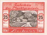 (№1920) Банкнота Австрия 1920 год "25 Heller"