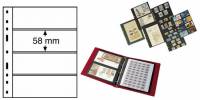 Лист OPTIMA 4S на 8 банкнот двусторонний, черный,. Упаковка (10 шт.) Германия, 331859