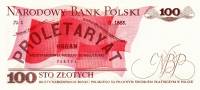 (1975) Банкнота Польша 1975 год 100 злотых "Людвиг Варинский"   UNC