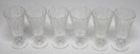 Набор рюмок на ножке, хрусталь, резьба, 30-е гг., СССР (сост. на фото)