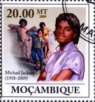 (№2009-3360) Марка Мозамбик 2009 год "Майкл Джексон 19582009", Гашеная