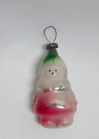 Ёлочная игрушка "Снегурочка", стекло, 8 см., СССР (сост. на фото)