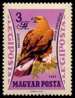 (1962-076) Марка Венгрия "Беркут"    Хищные птицы II O