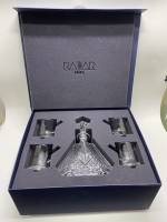 Подарочный набор для виски Штоф + 4 стакана в коробке 