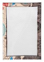 Обложка для проездного (Полимер) Принт "Узор растительный", Коричневый/бежевый