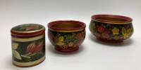 Банки Хохолома, 3 шт