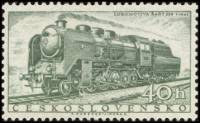 (1956-043) Марка Чехословакия "Локомотив 534.0" ,  III O