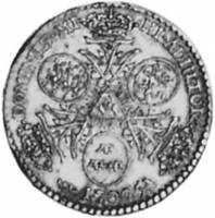 (№1700km208) Монета Норвегия 1700 год 2 Mark