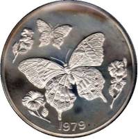 (1979) Монета Ямайка 1979 год 10 долларов "Бабочки"  Никель Медь-Никель  UNC