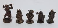 Шахматные фигуры, набор 5 шт, металл (сост. на фото)