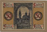 (№1918) Банкнота Германия 1918 год "50 Pfennig"