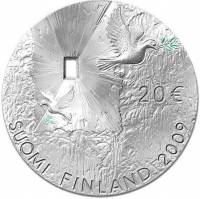 (№2009km172) Монета Финляндия 2009 год 20 Euro (Мира и безопасности)