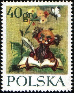 (1962-076) Марка Польша "Придворный историк"   Сказка М. Конопницкой III &Theta;