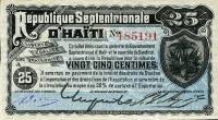 (№1888P-89) Банкнота Гаити 1888 год "25 Centimes"