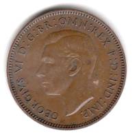 (1939) Монета Великобритания 1939 год 1 фартинг "Крапивник"  Бронза  XF