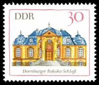 (1969-005) Марка Германия (ГДР) "Дорнбургский замок"    Архитектура II Θ