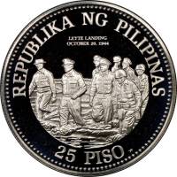 () Монета Филиппины 1980 год 25 песо ""  Биметалл (Серебро - Ниобиум)  UNC
