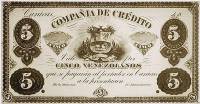 (№1873P-S326) Банкнота Венесуэла 1873 год "5 Venezolanos"