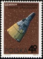 (1966-080) Марка Польша "Джемини"   Исследование космоса II Θ