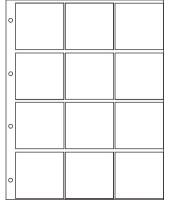 Листы в альбом GRANDE на 12 монет в холдерах. Упаковка (10 шт.). СомС, #0038757