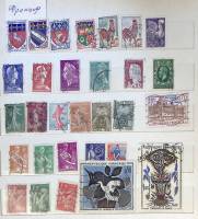 - Набор марок Франция 30 шт. *  Гашёные .  Θ