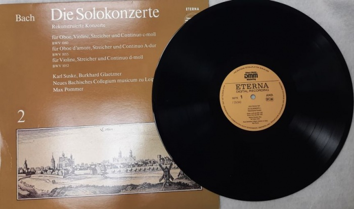 Пластинка виниловая И.С. Бах Die Solokonzerte 2 Мелодия 300 мм. (Сост. отл.)