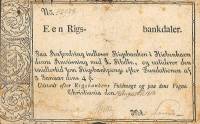 (№1813P-A12) Банкнота Норвегия 1813 год "1 Rigsbankdaler"