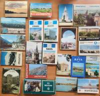 Наборы открыток 19 шт + 3 фотоальбома Города СССР России Курорты полные комплекты открыток