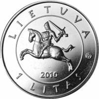() Монета Литва 2010 год 1  ""    AU