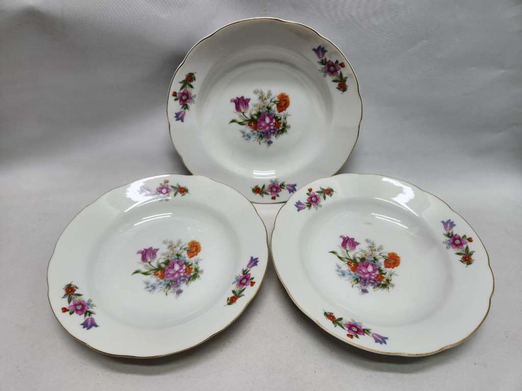 Тарелки суповые Tono China 3 штуки Япония