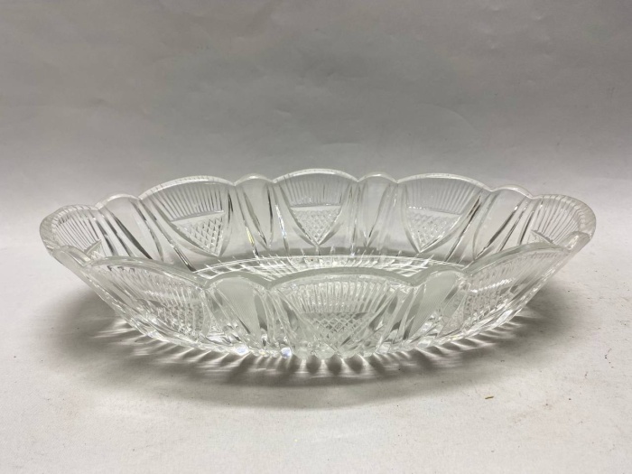 Салатник хрусталь 18*35*7,5 см